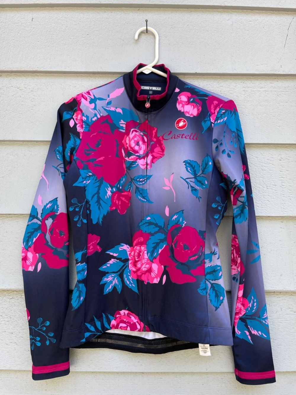 Castelli Cycling Jacket, Women’s Size Medium, Floral Printed - Picture 2 of 8